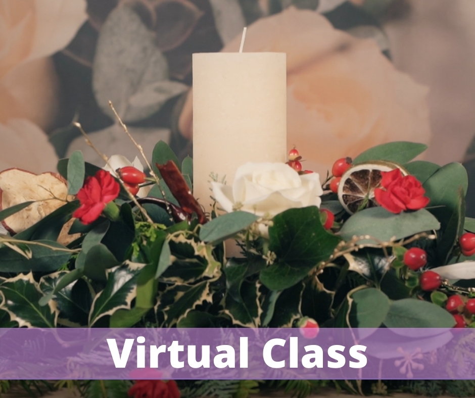 Christmas Table Arrangement Virtual Class December 2020